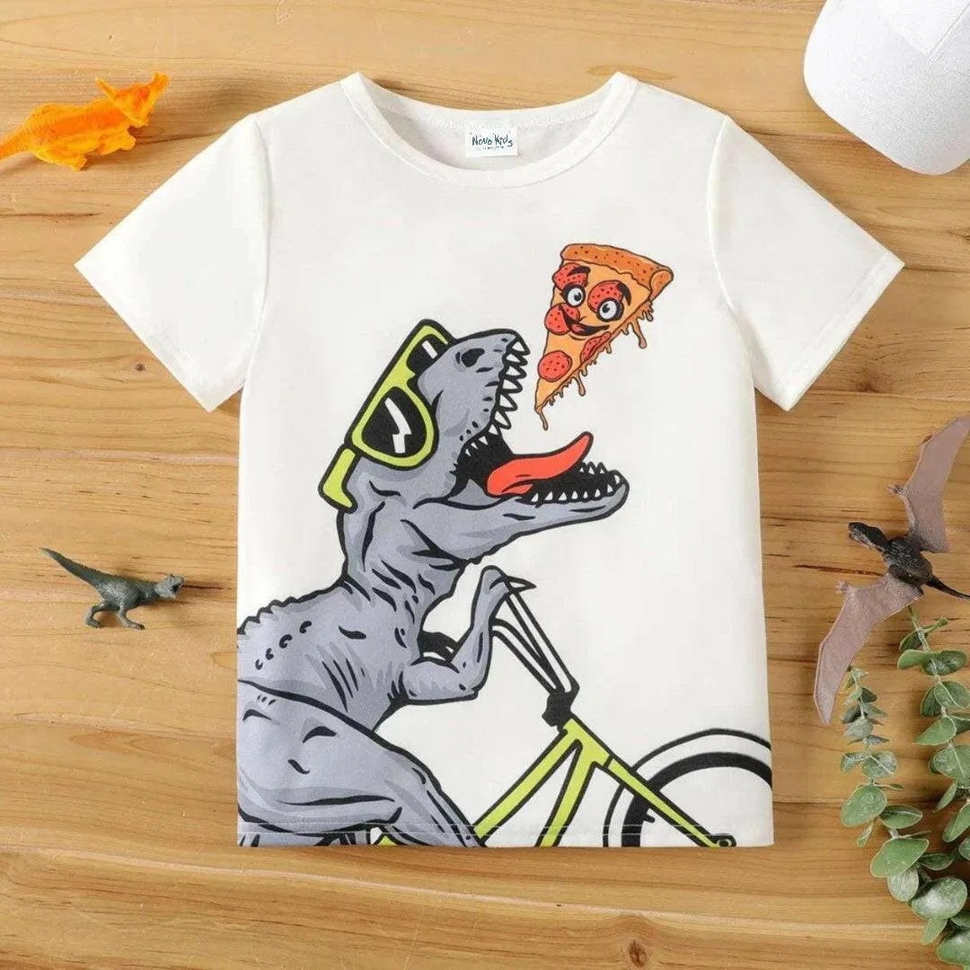 Animal Dinosaur Print Short-sleeve Tee - Kids Boys