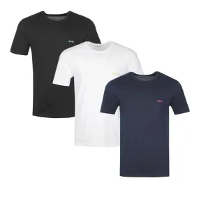 BOSS TShirtRN 3P Classic T-Shirt in Black, White & Navy