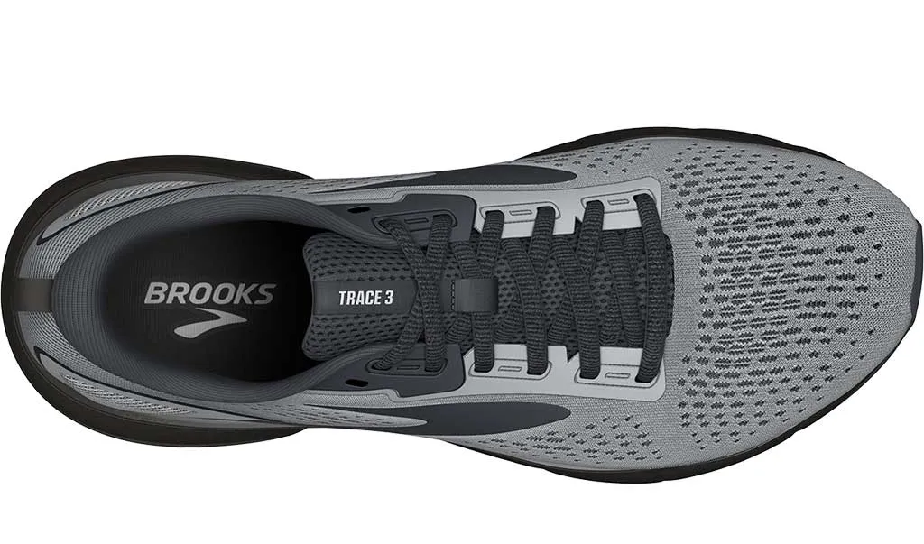 Brooks Men's Trace 3 Grey Black Ebony