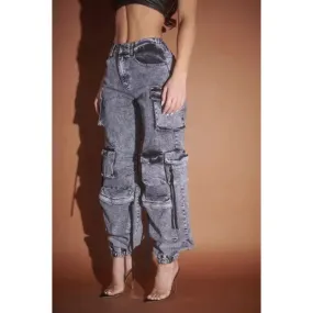 Cargo Go Gone Denim Joggers