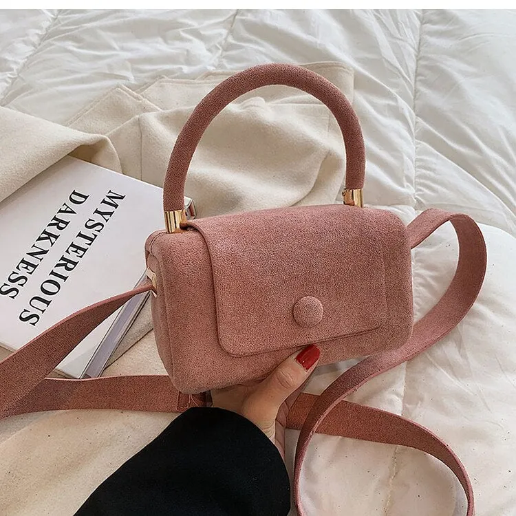 Christmas Gift Vintage Mini Tote bag 2021 Winter New High-quality Scrub PU Leather Women's Designer Handbag Luxury brand Shoulder Messenger Bag