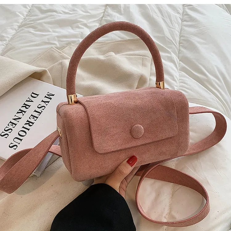 Christmas Gift Vintage Mini Tote bag 2021 Winter New High-quality Scrub PU Leather Women's Designer Handbag Luxury brand Shoulder Messenger Bag