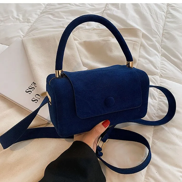 Christmas Gift Vintage Mini Tote bag 2021 Winter New High-quality Scrub PU Leather Women's Designer Handbag Luxury brand Shoulder Messenger Bag