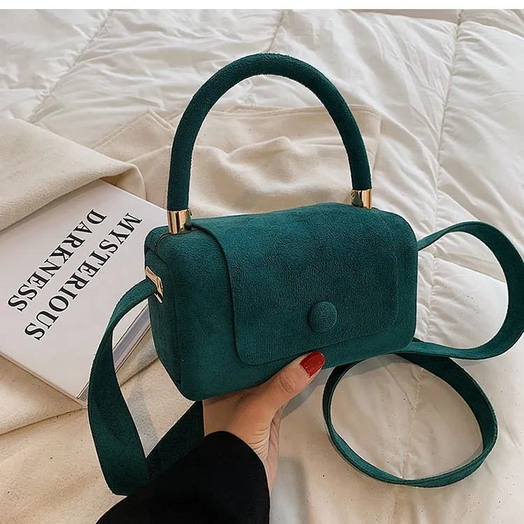Christmas Gift Vintage Mini Tote bag 2021 Winter New High-quality Scrub PU Leather Women's Designer Handbag Luxury brand Shoulder Messenger Bag
