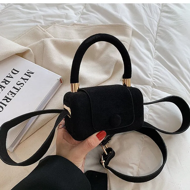 Christmas Gift Vintage Mini Tote bag 2021 Winter New High-quality Scrub PU Leather Women's Designer Handbag Luxury brand Shoulder Messenger Bag