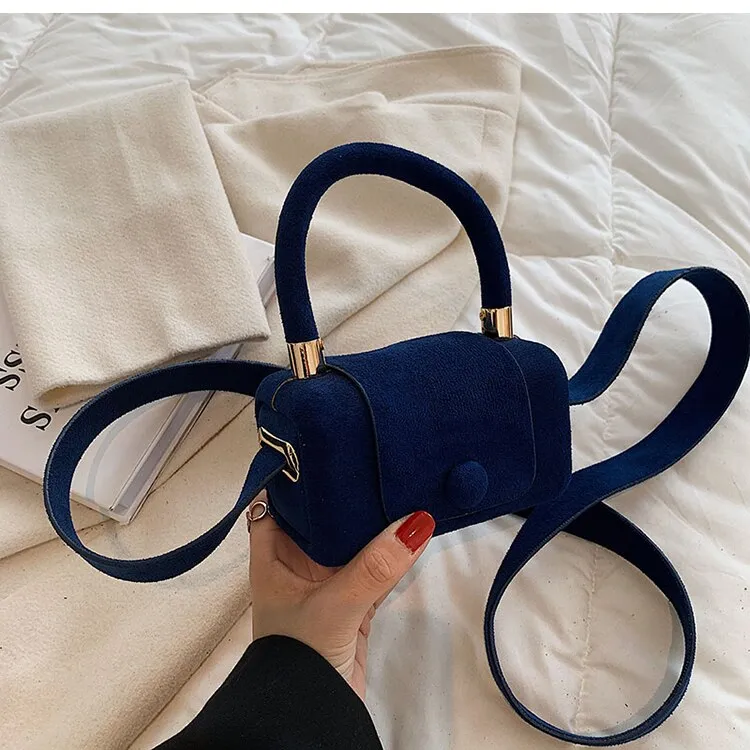 Christmas Gift Vintage Mini Tote bag 2021 Winter New High-quality Scrub PU Leather Women's Designer Handbag Luxury brand Shoulder Messenger Bag