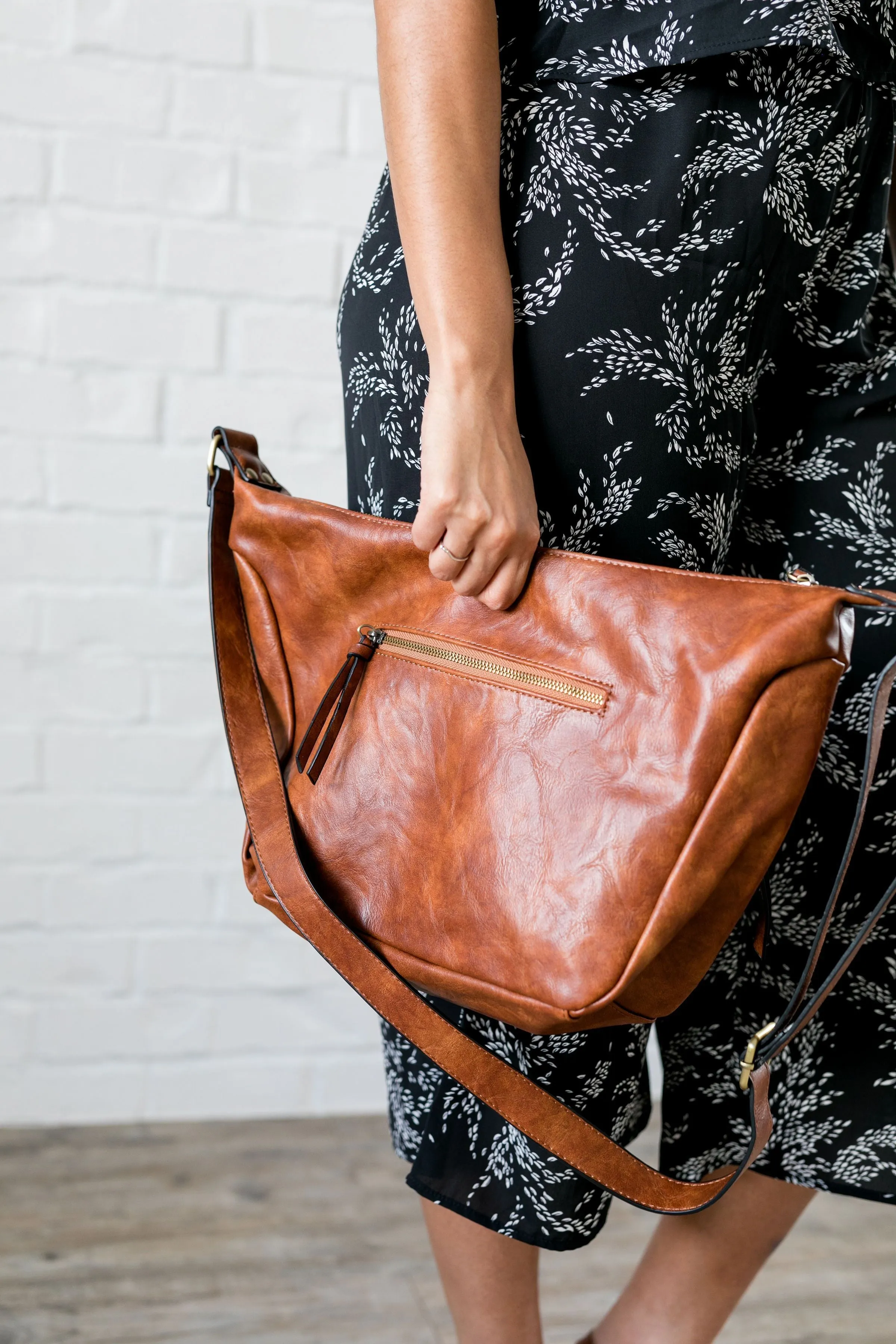 Cognac Vintage Hobo Bag