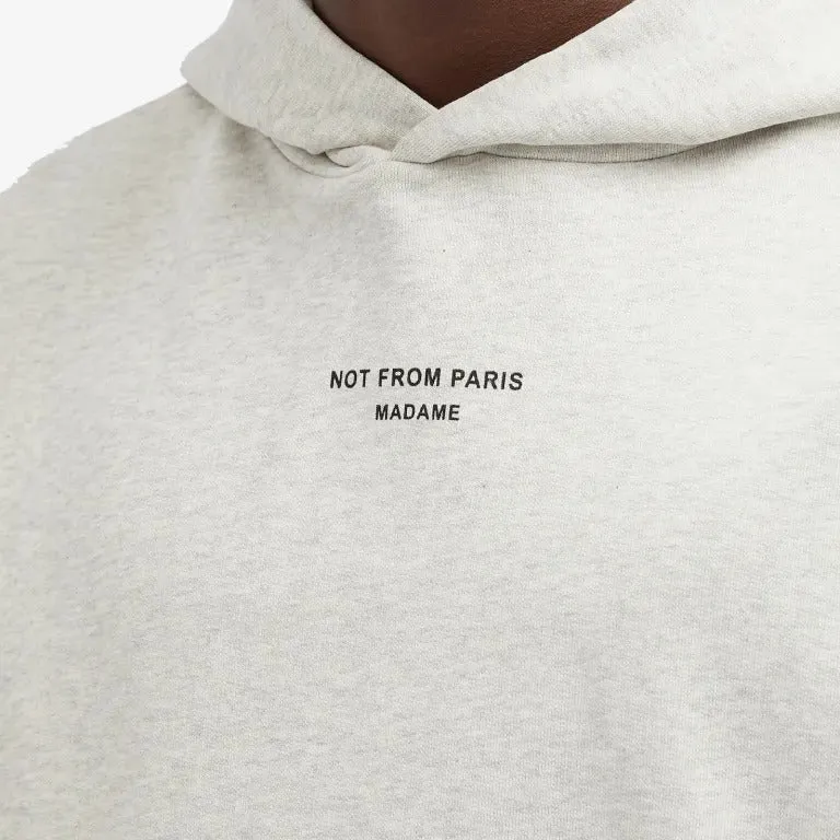 Drôle De Monsieur Not From Paris Madame Popover sweatshirt, light gray