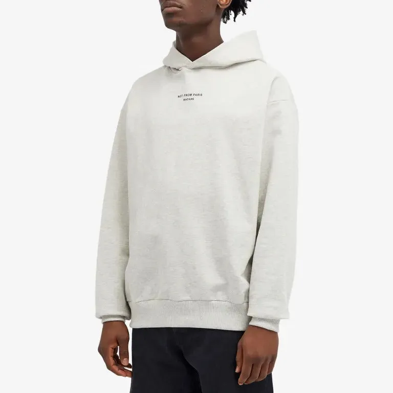 Drôle De Monsieur Not From Paris Madame Popover sweatshirt, light gray