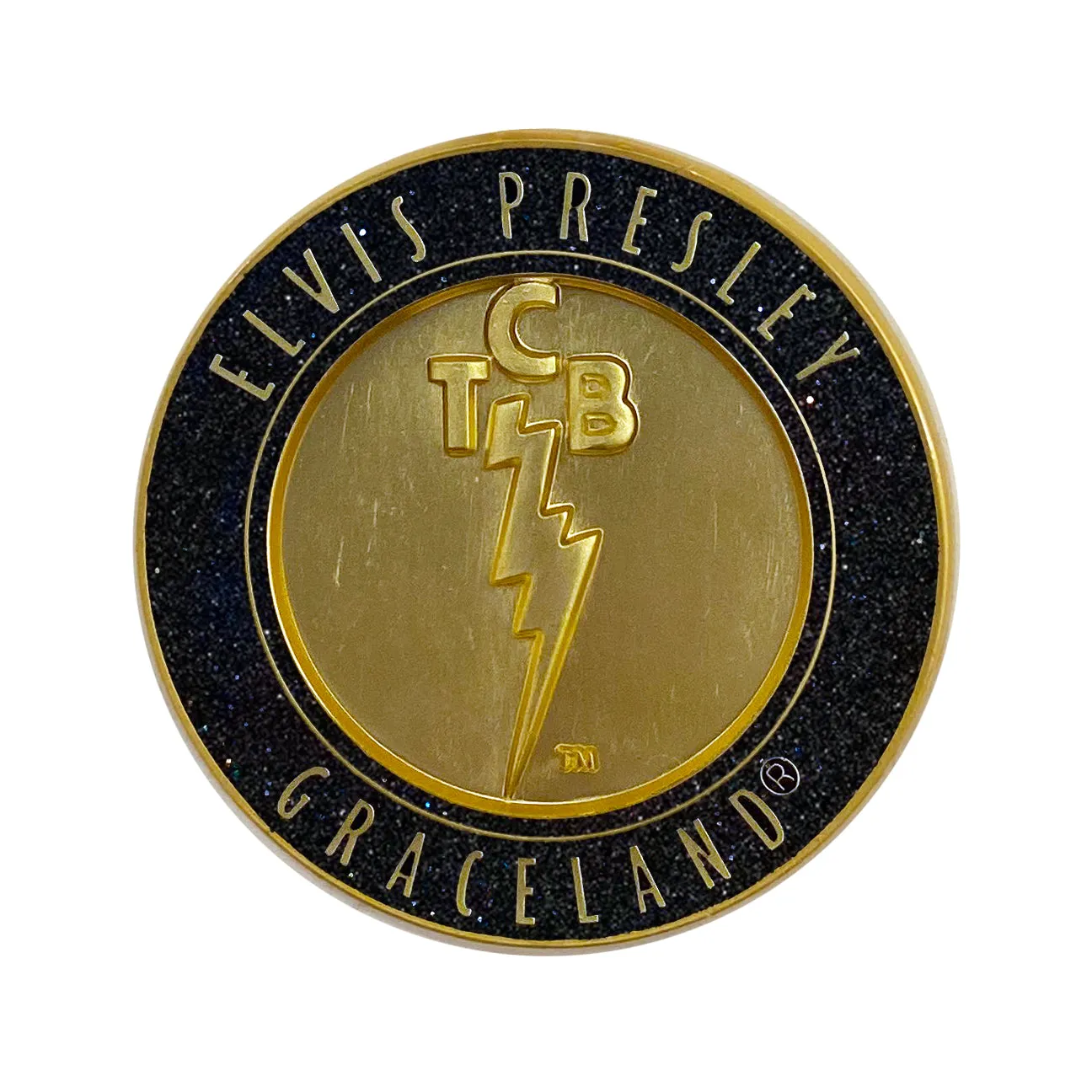 Elvis Presley TCB Graceland Pin