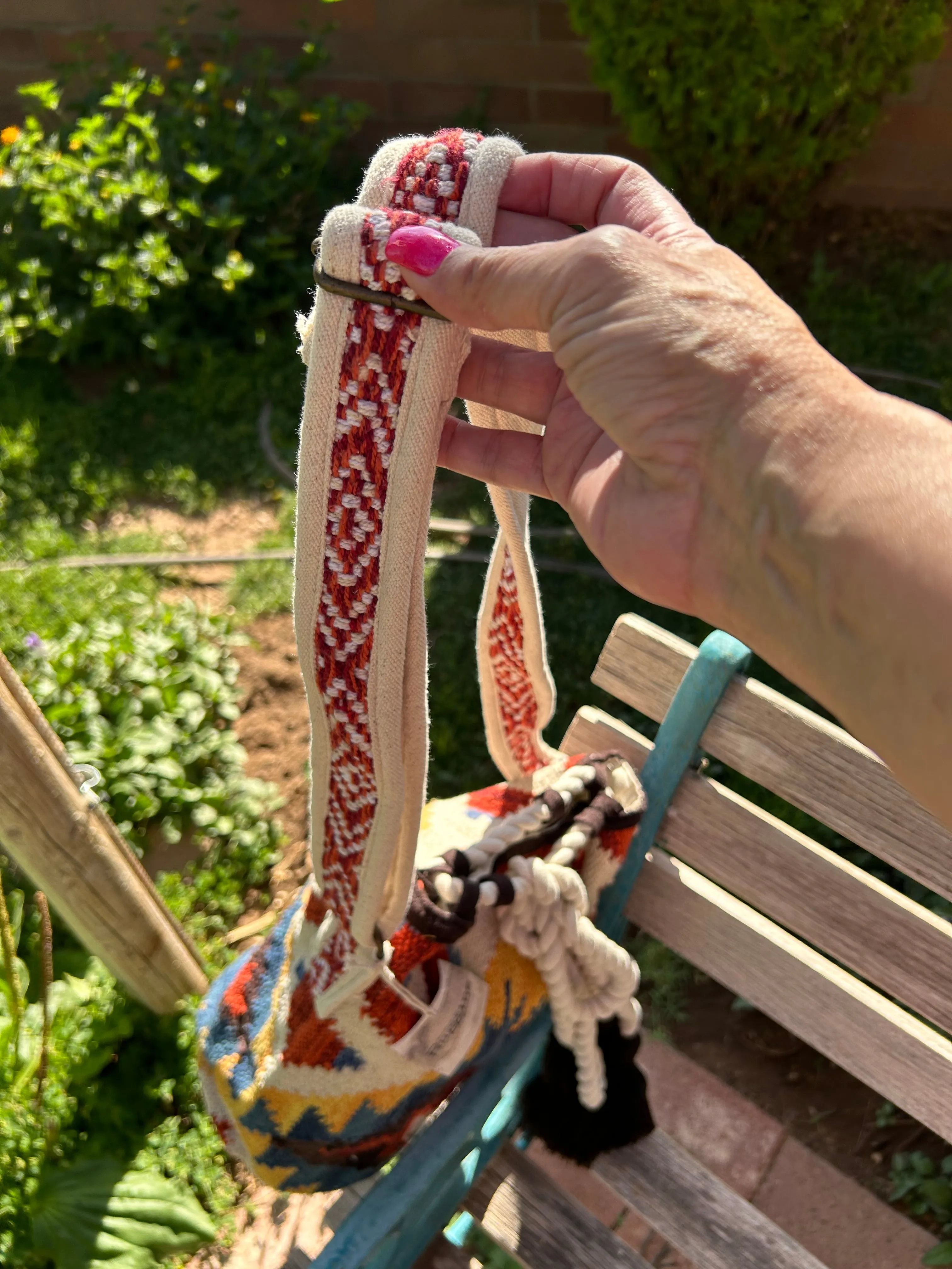 Ethnic Navajo Pattern Bucket Bag