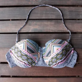 Final Sale - Bikini Lab - Mix & Match Let It Deco Underwire Push Up Bandeau (Top Only)