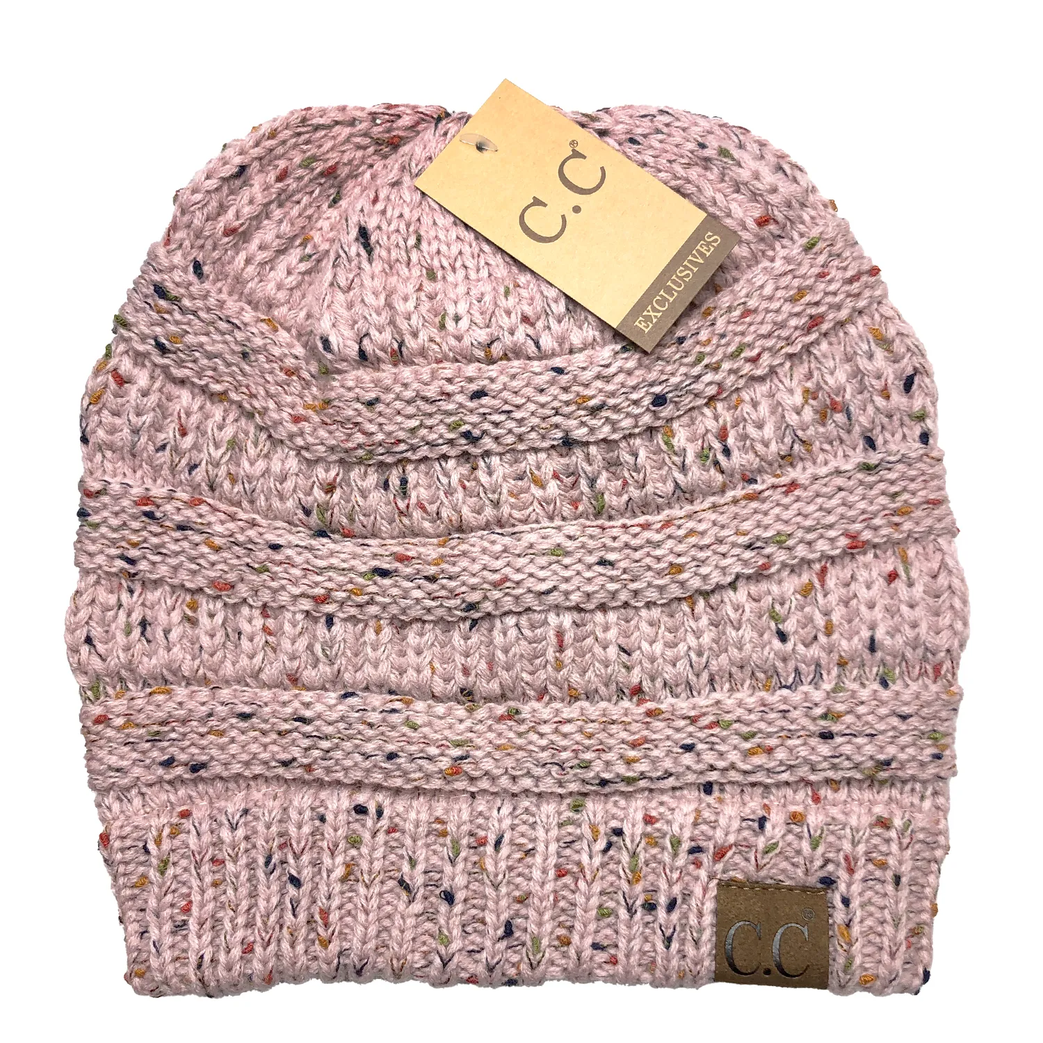 HAT-33 Speckled Beanie Rose