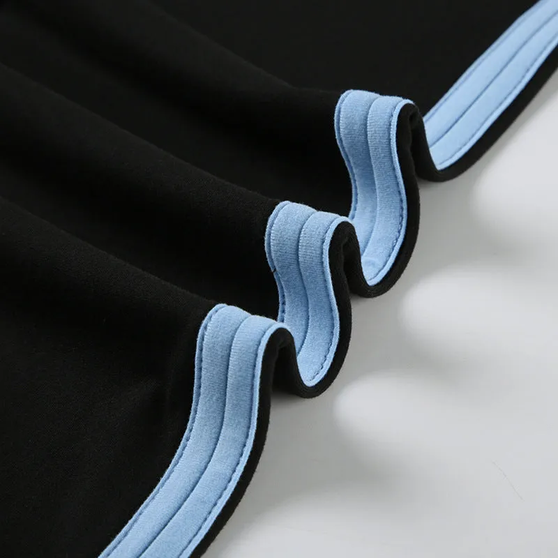 High-Waisted Flare Yoga Pants with Contrast Waistband