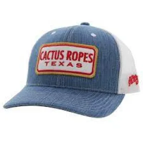 HOOEY CACTUS ROPES DENIM TRUCKER HAT