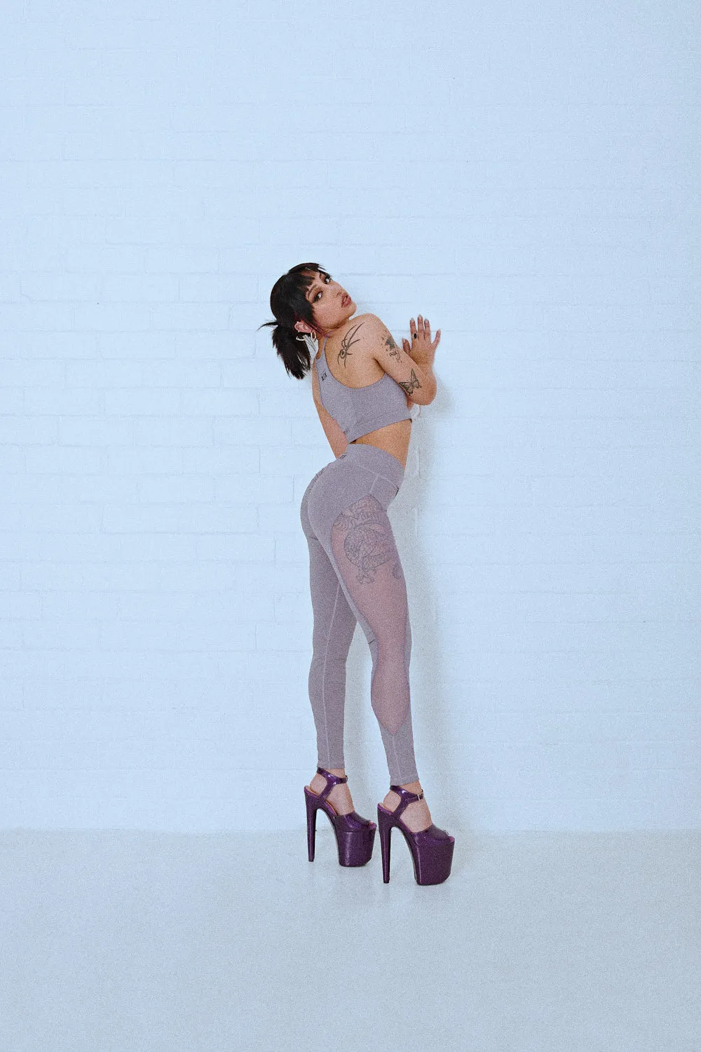 Legging: Lilac Snake