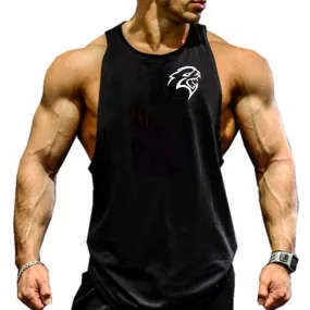 Lion Print Sleeveless Tank Top