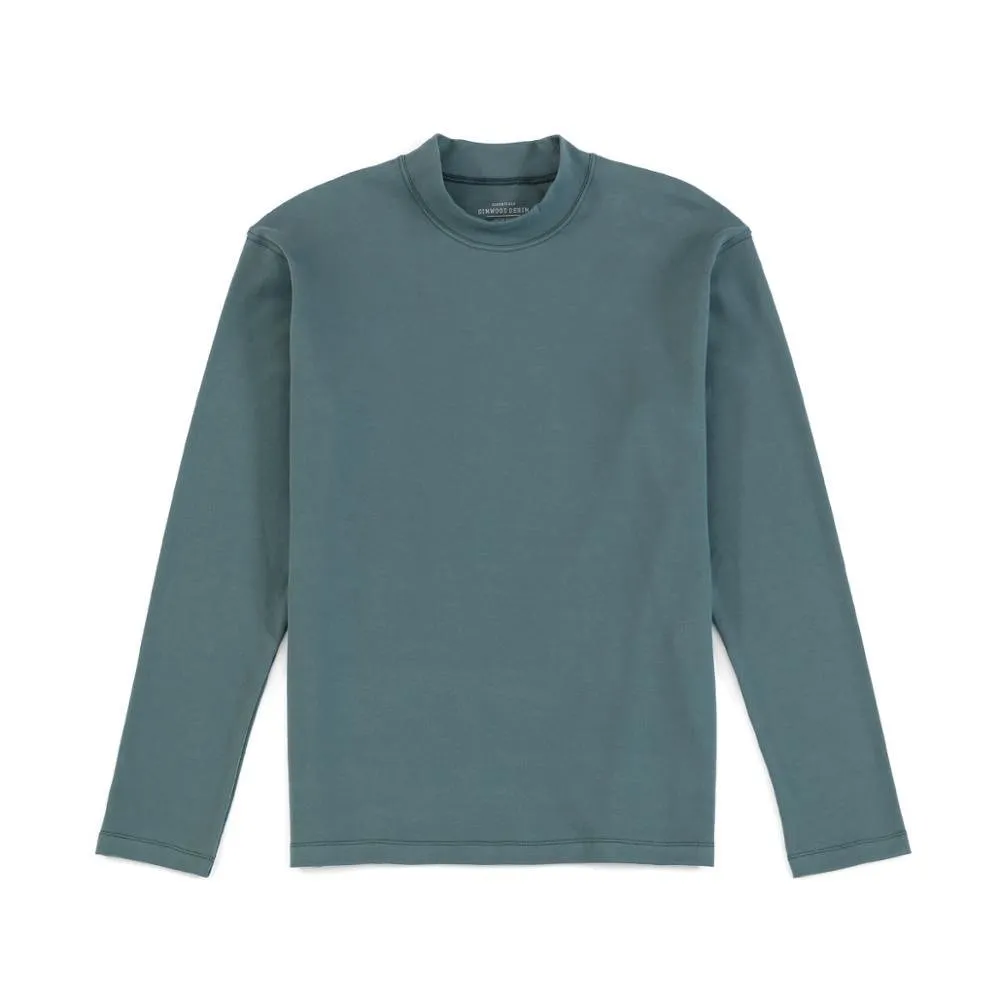 Mock-neck Men's Long Sleeve T-shirt