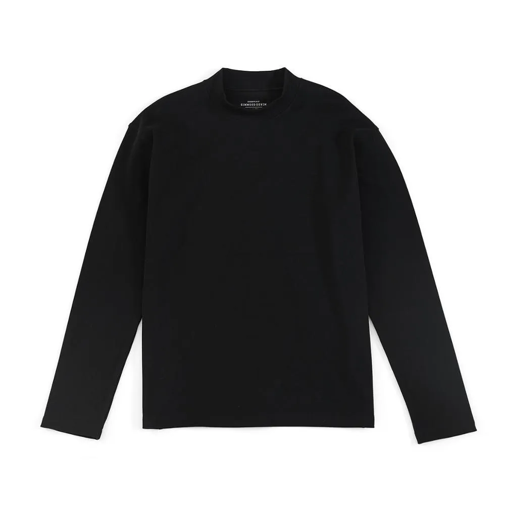 Mock-neck Men's Long Sleeve T-shirt
