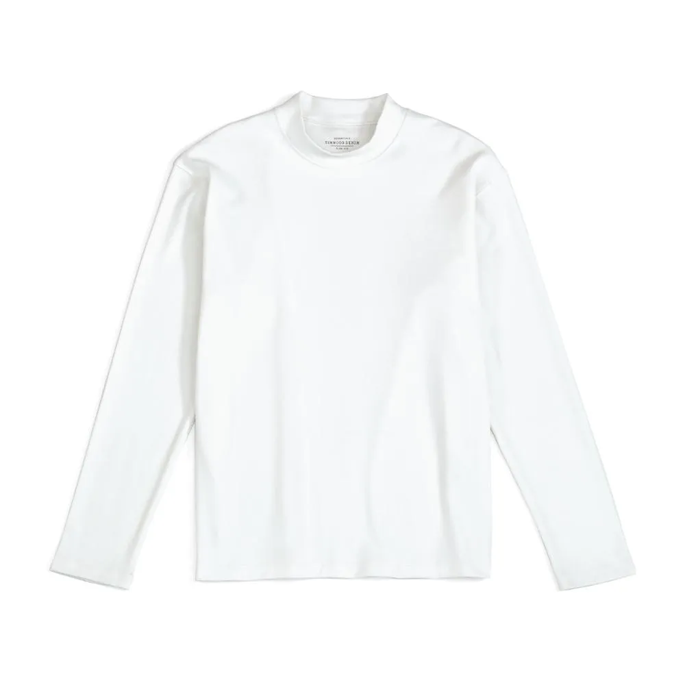 Mock-neck Men's Long Sleeve T-shirt