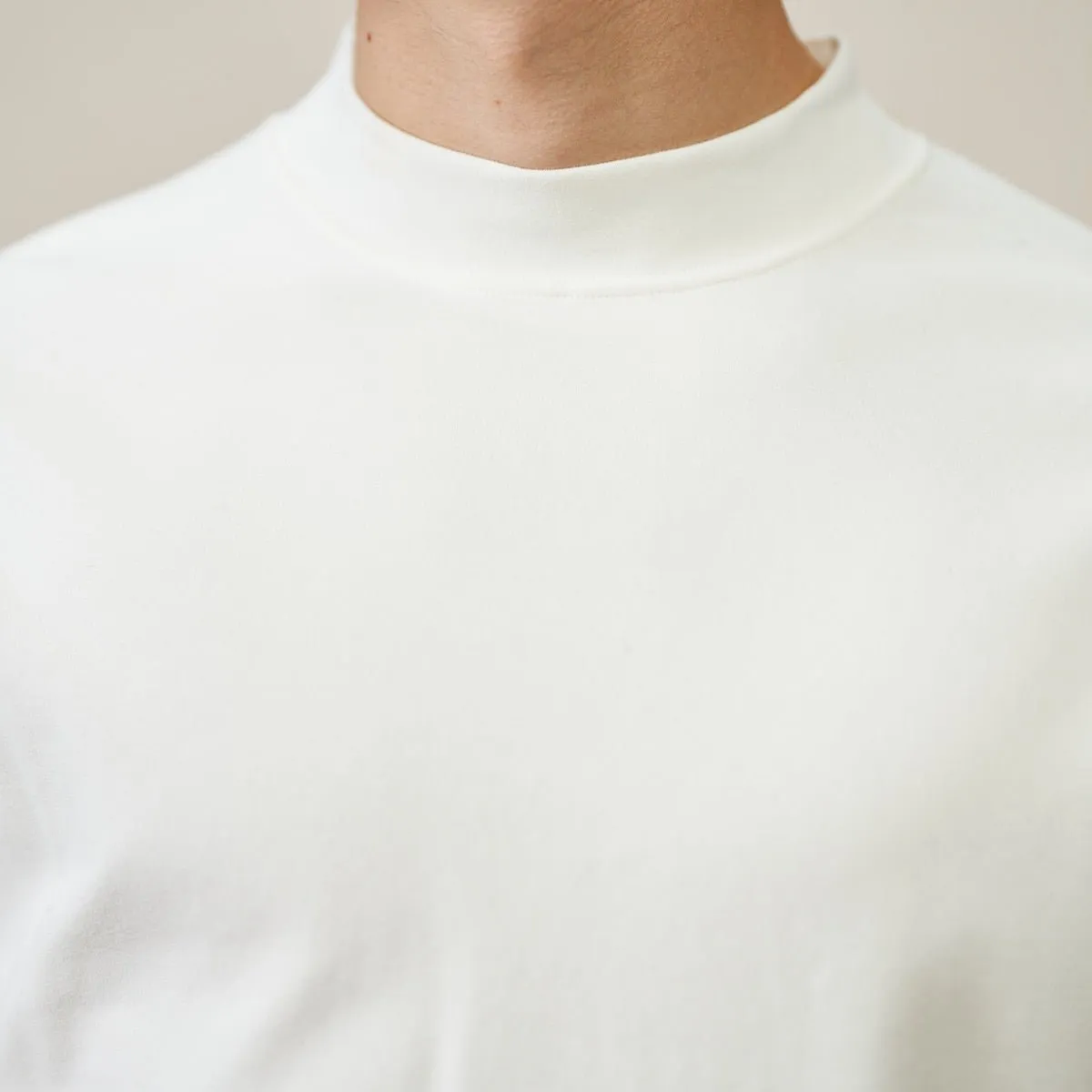 Mock-neck Men's Long Sleeve T-shirt