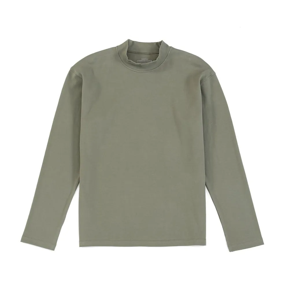 Mock-neck Men's Long Sleeve T-shirt