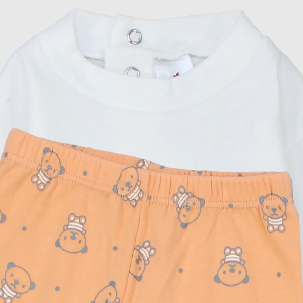 Music Cat Long-Sleeved Fleeced Pajama