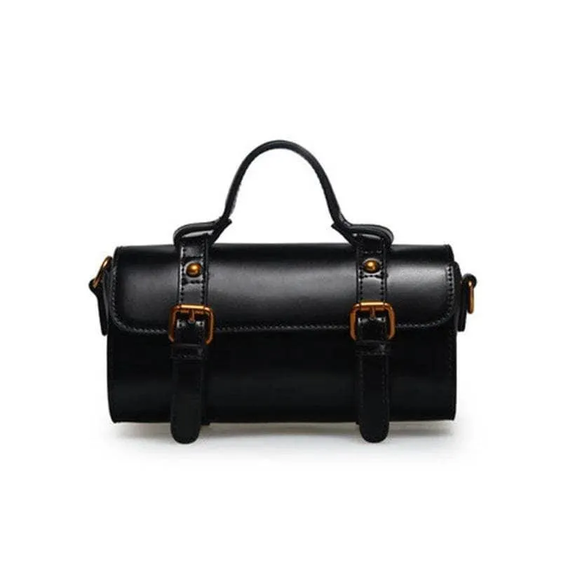 New Suture Large Boston Women Genuine Leather Handbag