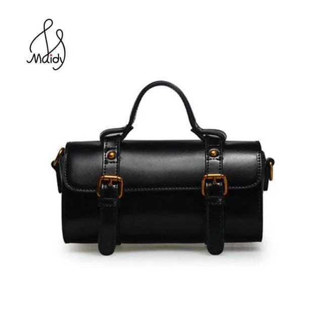New Suture Large Boston Women Genuine Leather Handbag