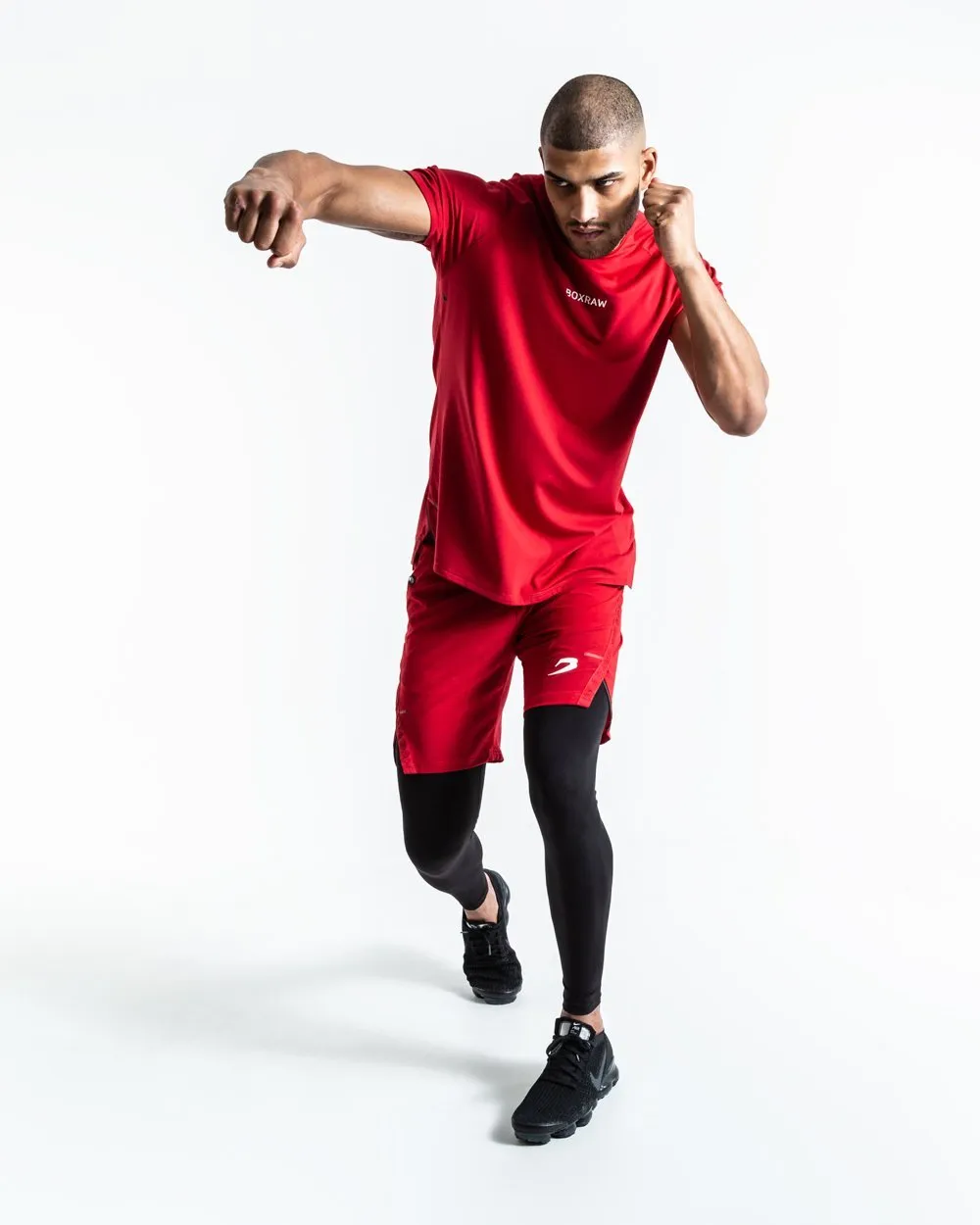 PEP SHORTS (2-IN-1 TRAINING TIGHTS) - RED