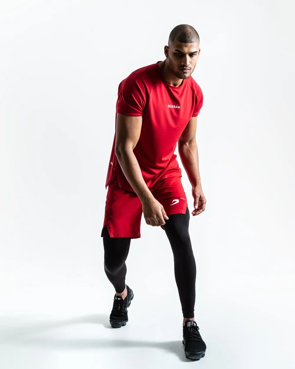 PEP SHORTS (2-IN-1 TRAINING TIGHTS) - RED