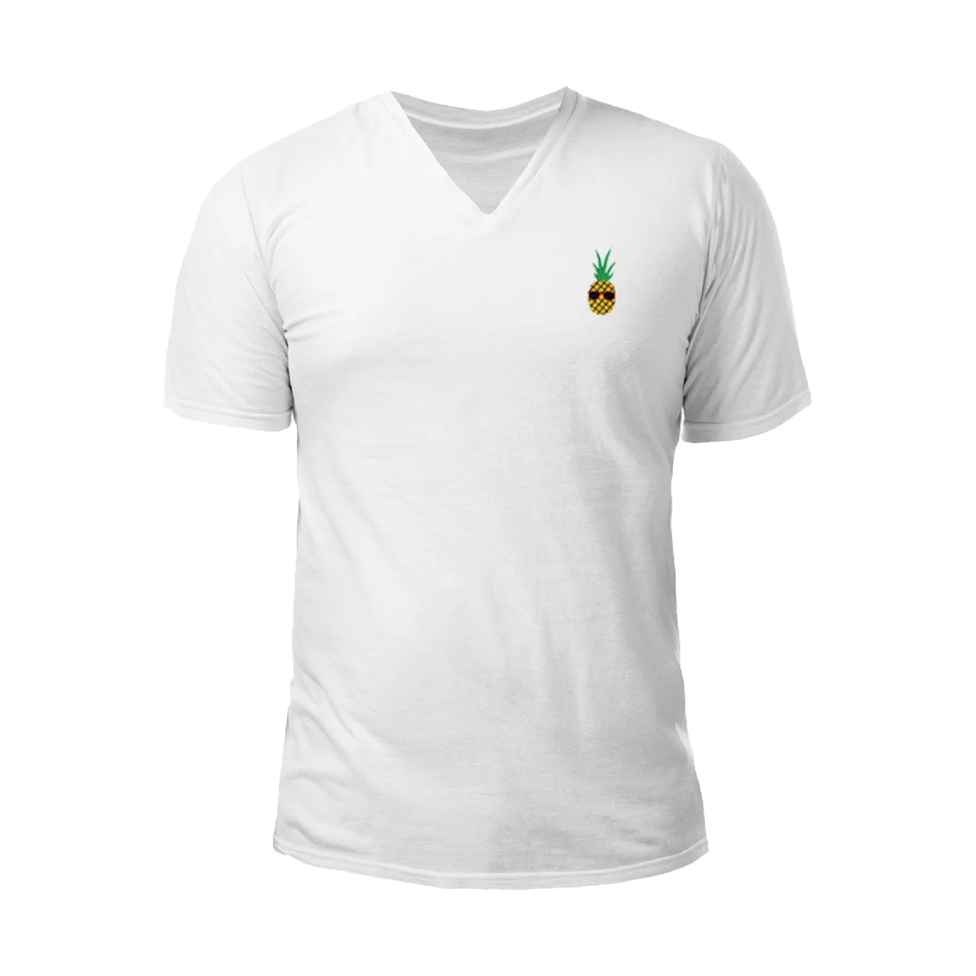 Pologize™ Pineapple Embroidered V-Neck T-Shirt