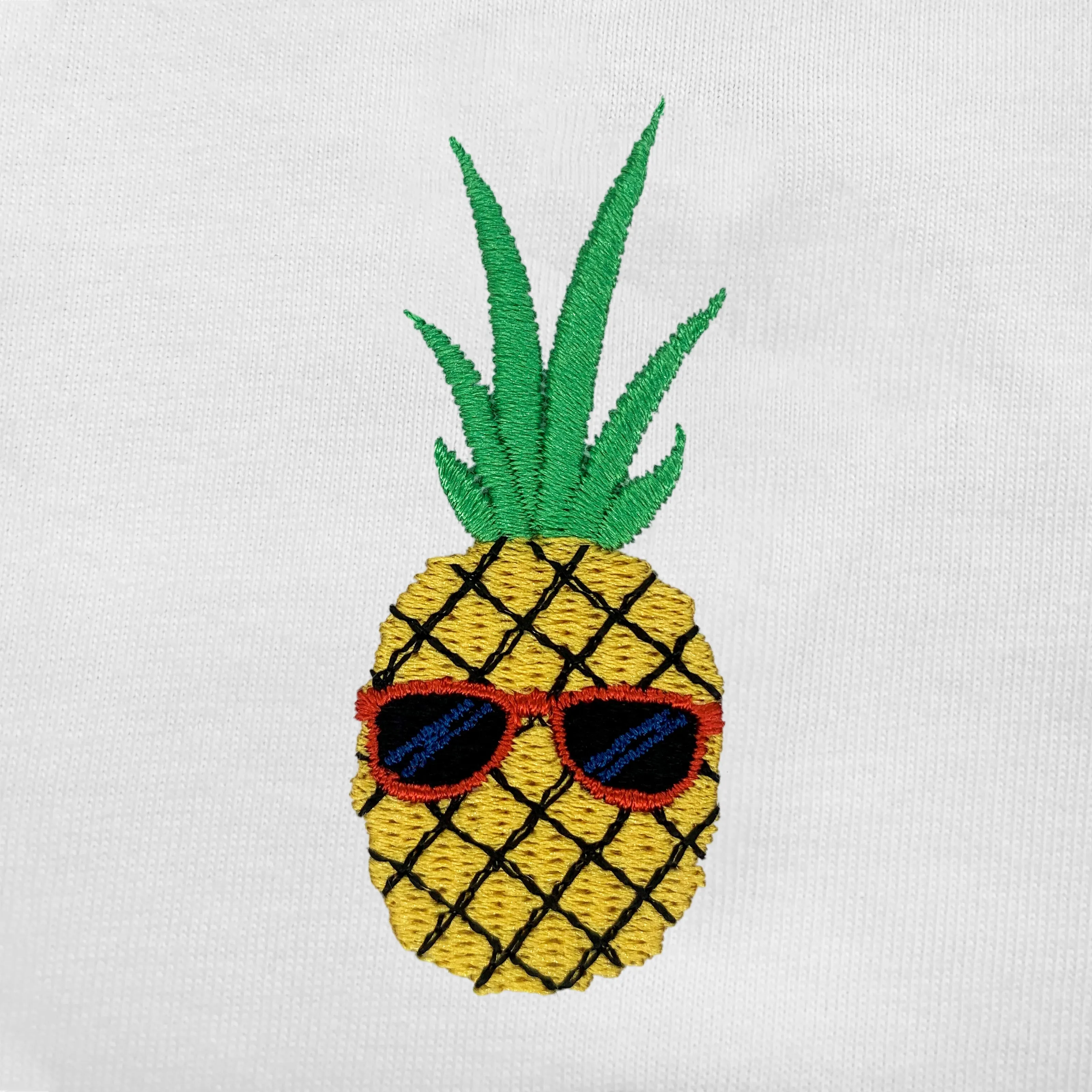 Pologize™ Pineapple Embroidered V-Neck T-Shirt