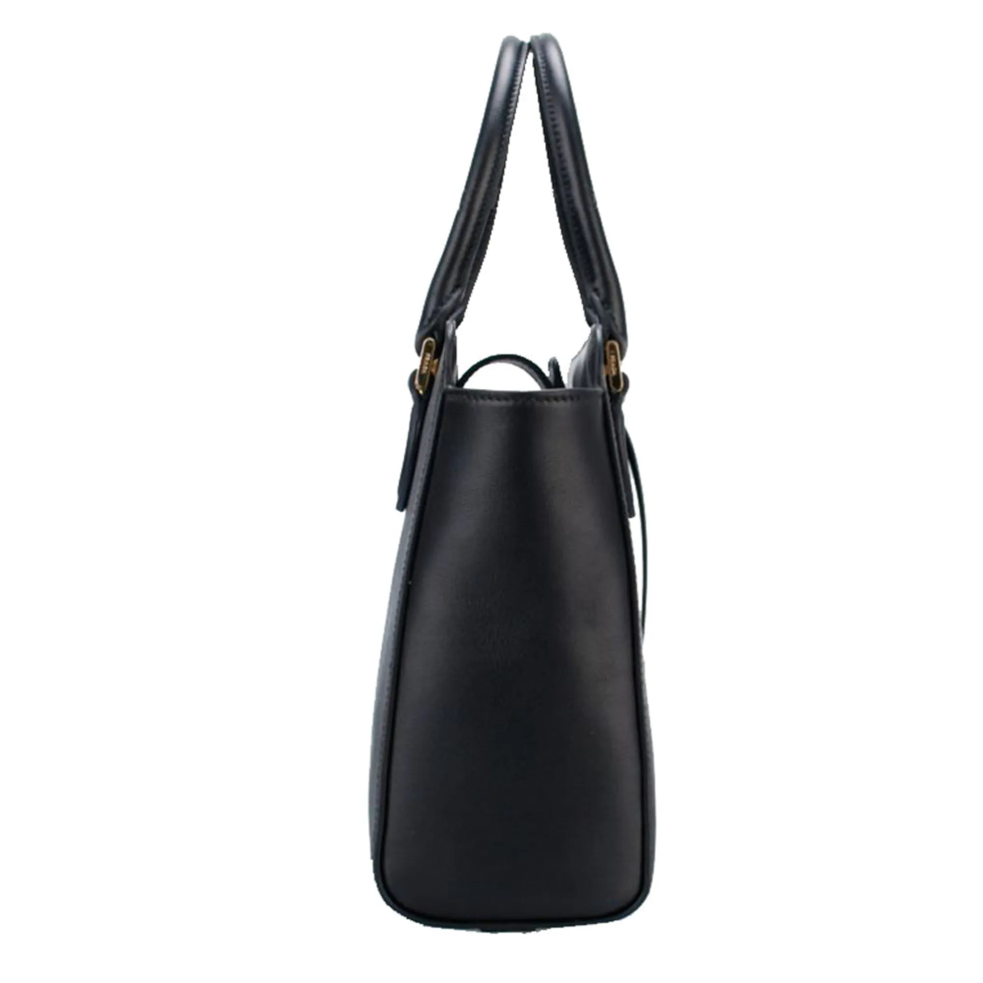 Prada Saffiano Borsa Black Leather Shoulder Tote Handbag