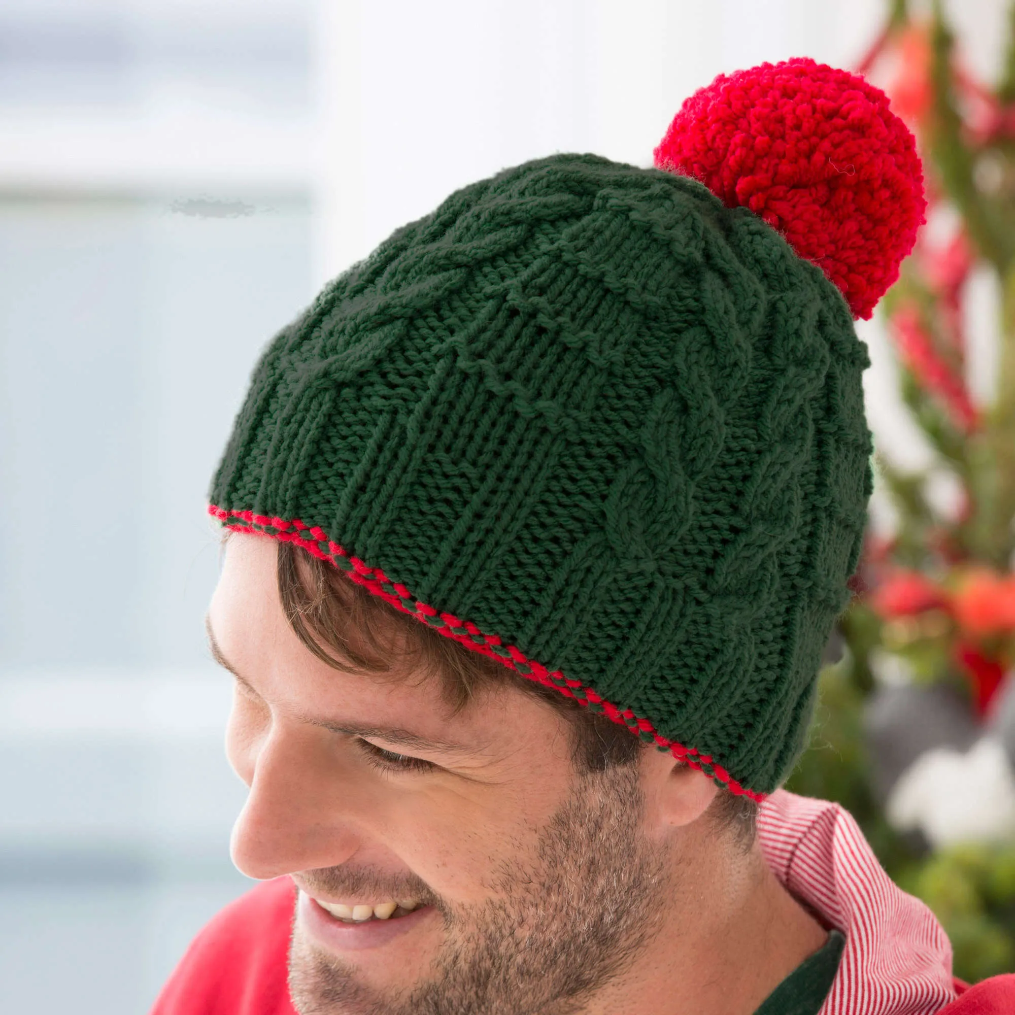 Red Heart Knit Christmas Gift Beanies