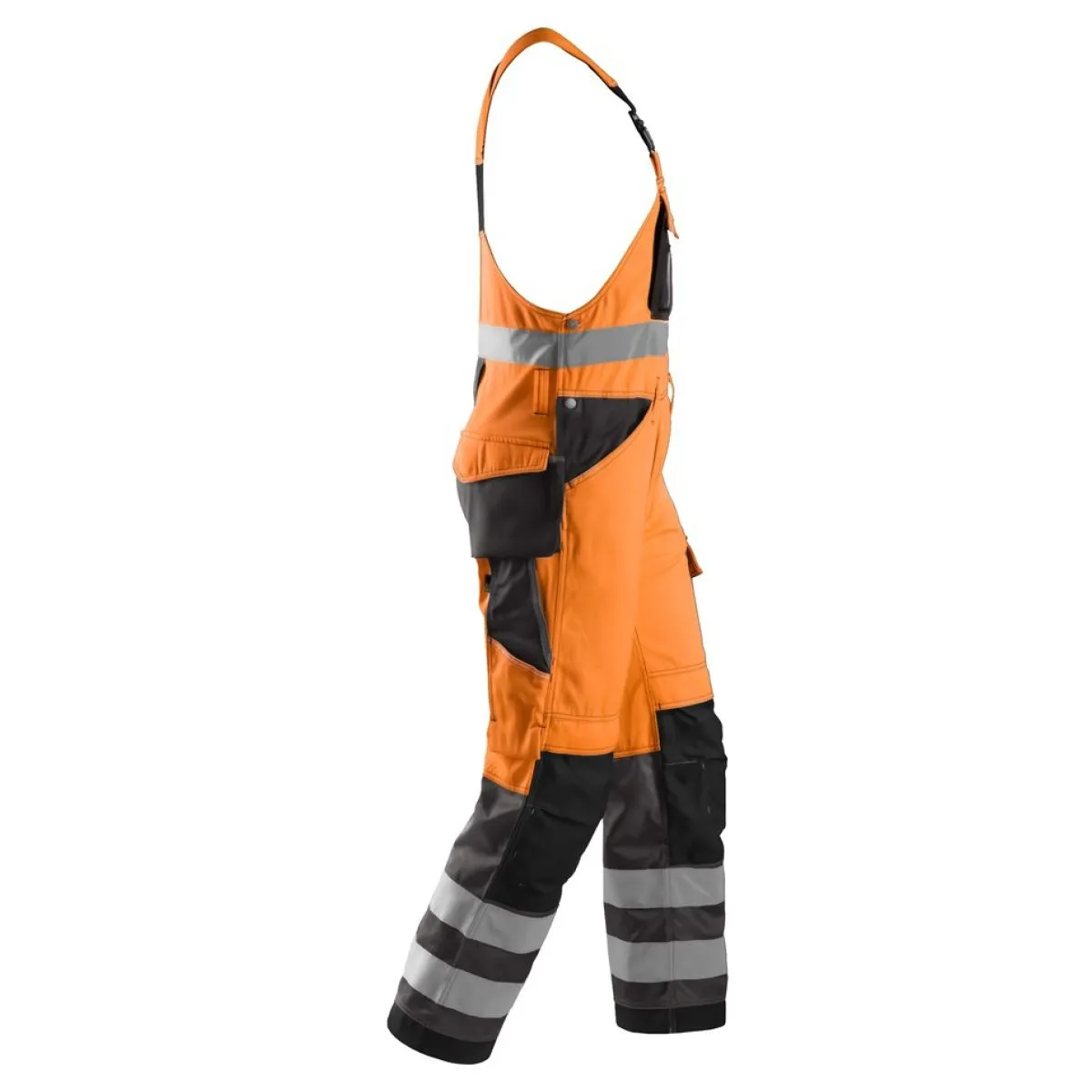 Snickers&#x20;0113&#x20;High&#x20;Visibility&#x20;Bib&#x20;&amp;&#x20;Brace,&#x20;Class&#x20;2&#x20;-&#x20;High&#x20;Vis&#x20;Orange&#x2F;Muted&#x20;Black