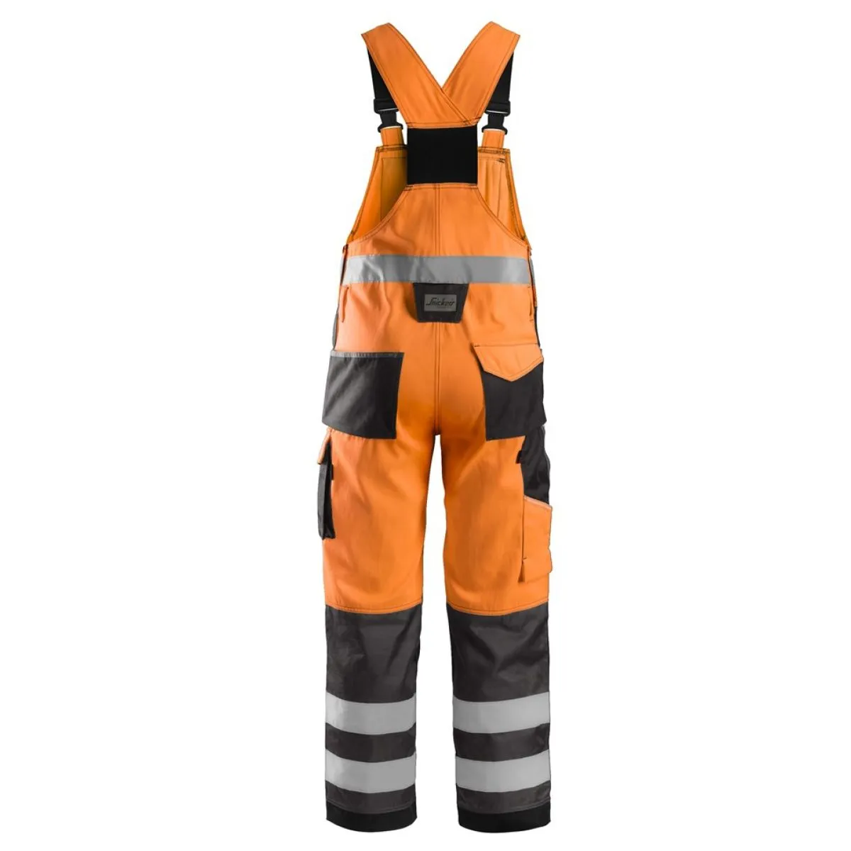 Snickers&#x20;0113&#x20;High&#x20;Visibility&#x20;Bib&#x20;&amp;&#x20;Brace,&#x20;Class&#x20;2&#x20;-&#x20;High&#x20;Vis&#x20;Orange&#x2F;Muted&#x20;Black
