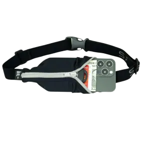 SPIbelt - Original Running Belt - Black (Titanium Zip)