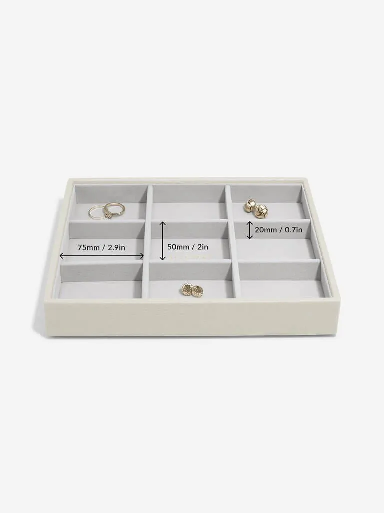 Stackers Classic 9 Compartment Jewellery Tray Oatmeal