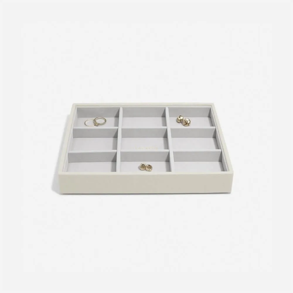 Stackers Classic 9 Compartment Jewellery Tray Oatmeal
