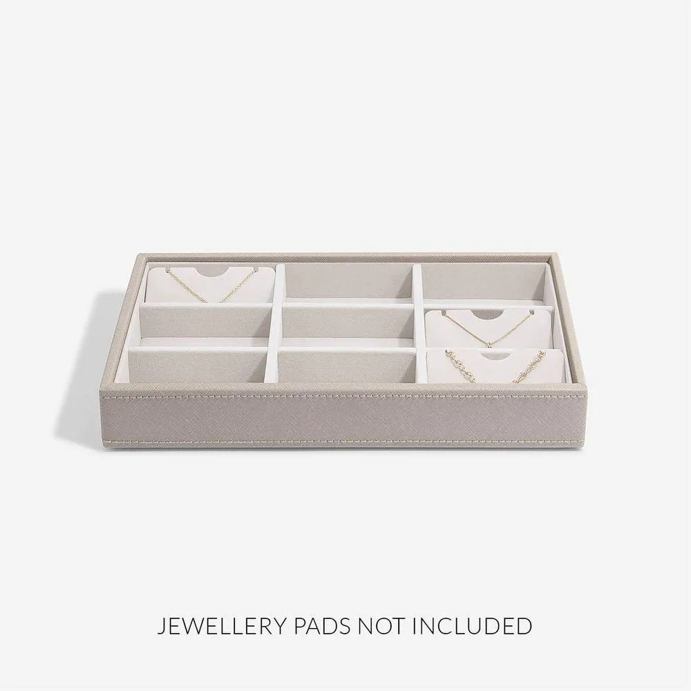 Stackers Classic 9 Compartment Jewellery Tray Taupe