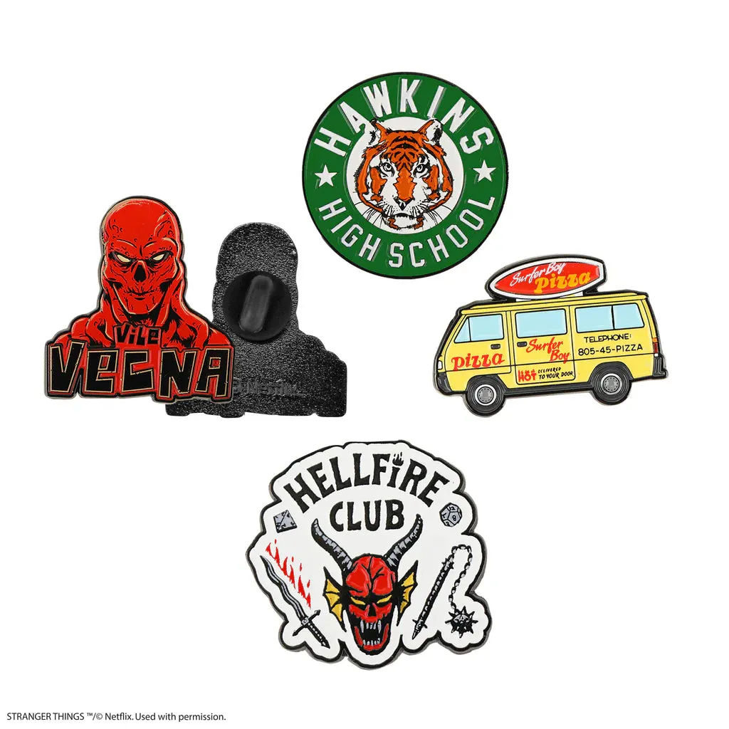 Stranger Things Season 4 Pin Badge 4-Pack