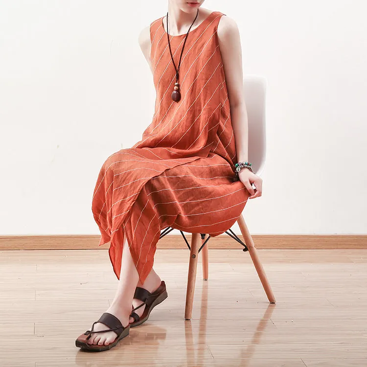 Strap casual summer Women Dresses Irregular Sleeveless long women dresses AMT96238