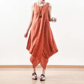 Strap casual summer Women Dresses Irregular Sleeveless long women dresses AMT96238