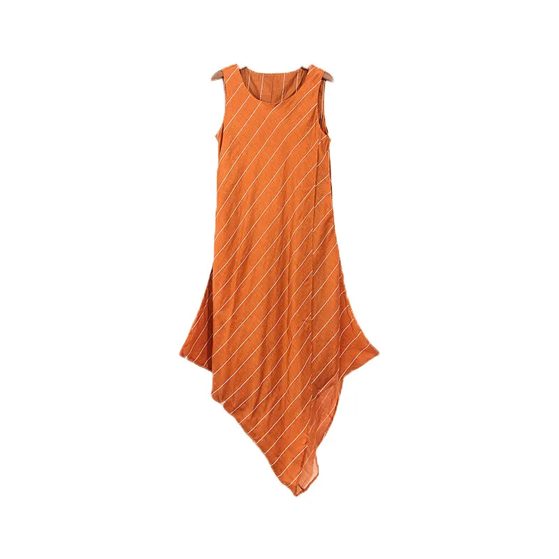 Strap casual summer Women Dresses Irregular Sleeveless long women dresses AMT96238