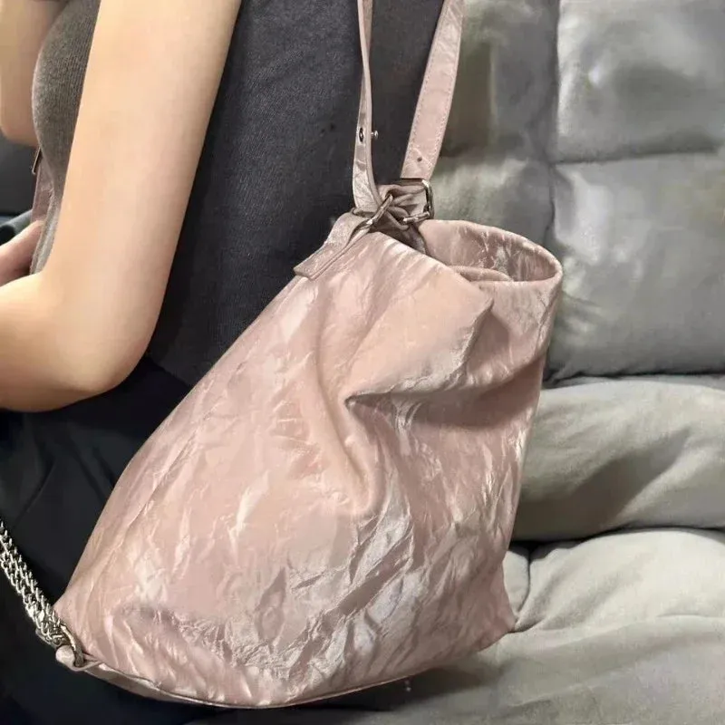 TAVIMART  -  Luxury Design Vintage All Match Shoulder Underarm Bags Casual Y2k Women Simple Backpacks Streetwear Fashion Tote Handbags Trendy