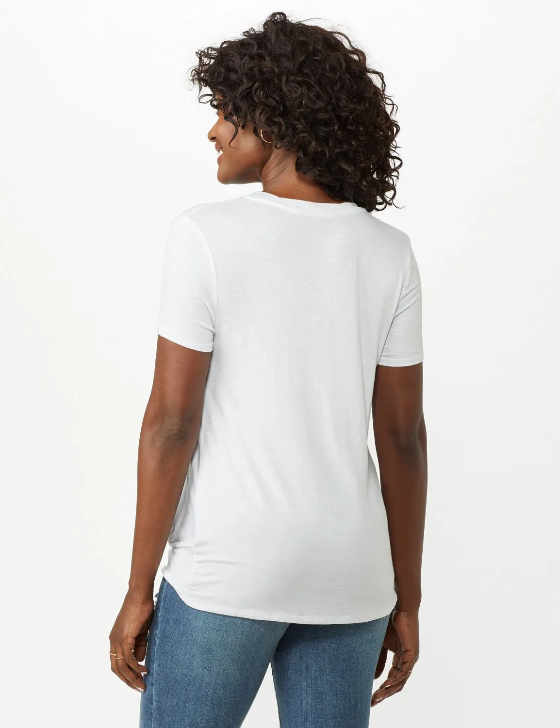 Twist Neck Side Knot Tee