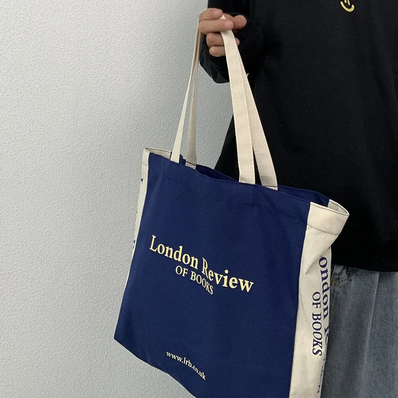 Women's Canvas Shoulder Tote Bag