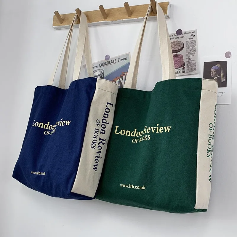 Women's Canvas Shoulder Tote Bag