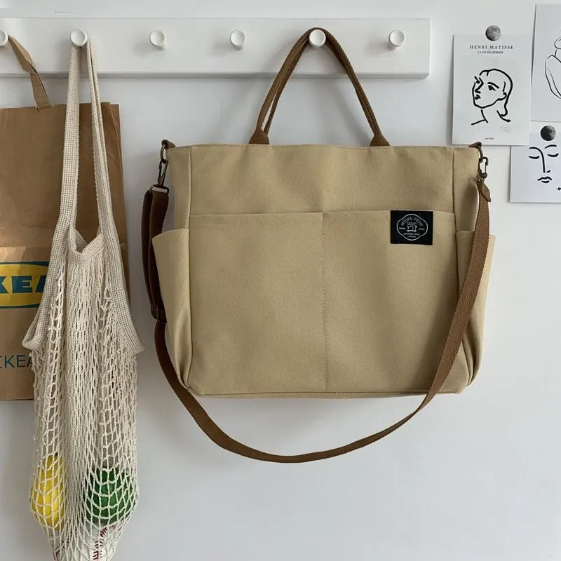 Women's Retro Large-Capacity Multi Pocket Shoulder Bags